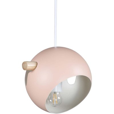 Suspension en acier Tubbie vieux rose 1 abat-jour VENTURE HOME