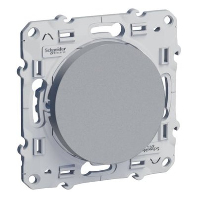 Interrupteur Va-et-vient Odace - Aluminium SCHNEIDER ELECTRIC