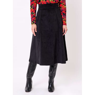 Jupe midi évasée velours bio KIMEE PRINCESSE NOMADE