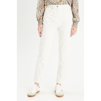 Jean mom beige taille haute La Redoute