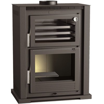 FM Poêle à bois acier HL-100 9,5kW avec four FM BIOMASA