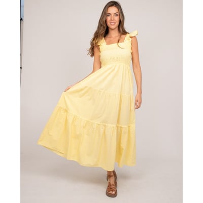 Robe Longue Bohème Bustier Smocké Irmina DONA LISA