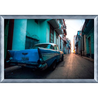 Tirage Encadré Sur Aluminium 50's Car TIRAGE D'ART CEANOTHE