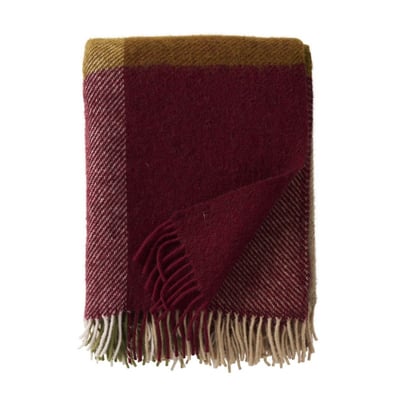 Plaid laine agneau carreaux  GOTLAND CHECK KLIPPAN
