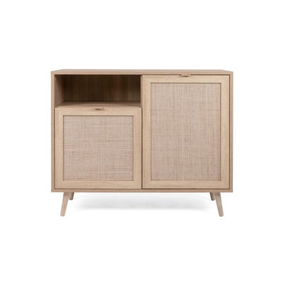 Petit buffet bohème 2 portes effet rotin SONA PIER IMPORT