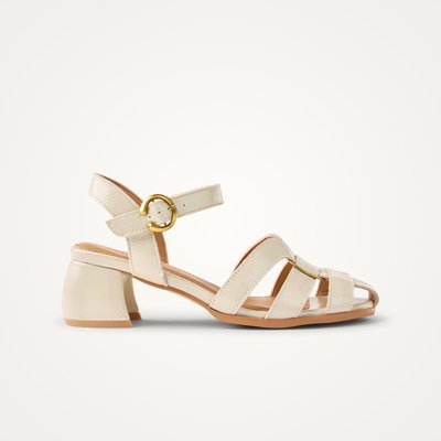 Sandales style pêcheur à talon demi-lune LUNA Grid VANESSA WU