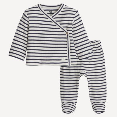 Conjunto de 2 peças, casaco e calças com pés LA REDOUTE COLLECTIONS
