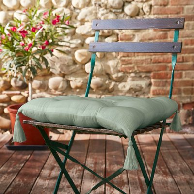 Coussin de chaise Assise matelassée gaze de coton gaia EDEN