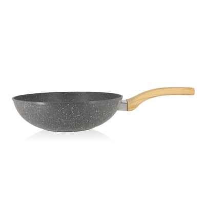 Wok en aluminium 28cm, CANNELLE MENASTYL