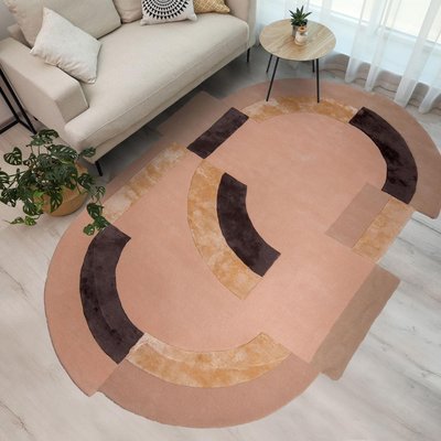 Tapis salon ROLIN , tapis en laine et viscose pour un aspect doux et soyeux UN AMOUR DE TAPIS