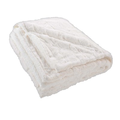 Plaid doux a poil et sherpa Foxy DOUCEUR D'INTÉRIEUR