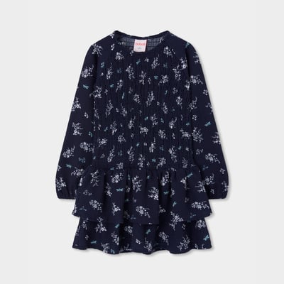 Robe en maille imprimé fleurs et libellules BOBOLI
