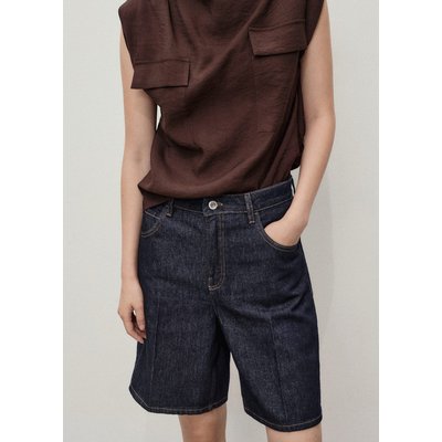 Bermuda en jean taille haute rinse wash MANGO