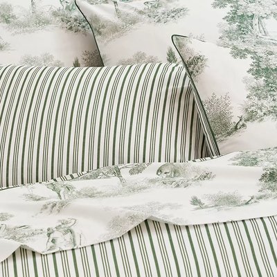 Drap plat percale de coton POESIE GARNIER THIEBAUT