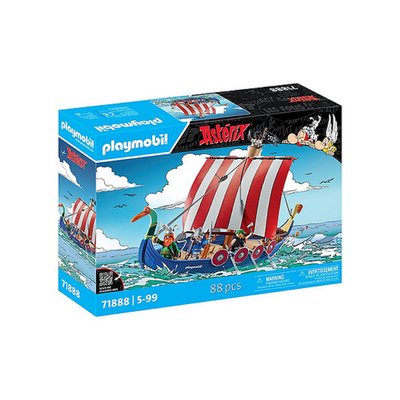71888 - Asterix  Bateau des pirates avec 4 personnages PLAYMOBIL