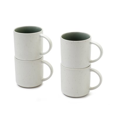 Set de 4 tasses de vaisselle en grès D10 AMSTERDAM SIA DECO
