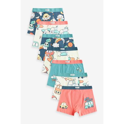 Boxers doux à taille contrastante, lot de 7 NEXT