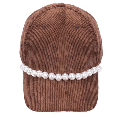 Casquette en velours et perles ALISE WILD