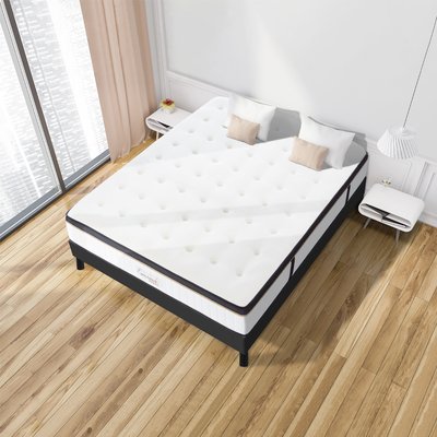 Ensemble Matelas Mémoire + sommier EMERAUDE MAISON AUBERTIN