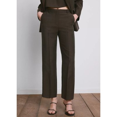 Pantalon lyocell taille normale MANGO