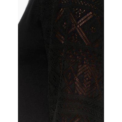 Robe pull avec manches en dentelle LOLALIZA
