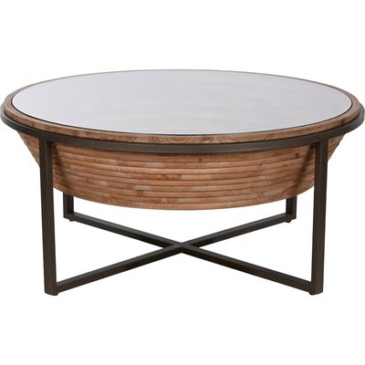 Table basse en bois et verre, élégance RECOLLECTION