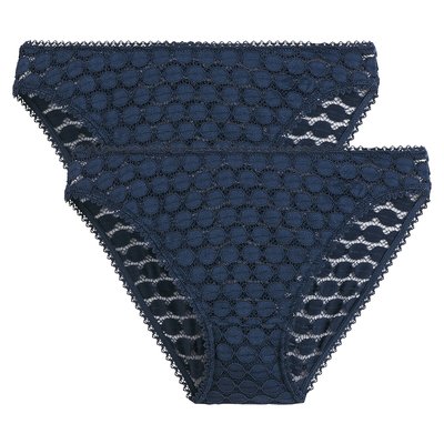 Lot de 2 slips en dentelle Meylo LA REDOUTE COLLECTIONS