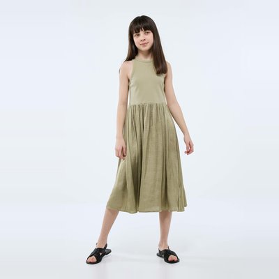 Robe longue bi matière MONOPRIX