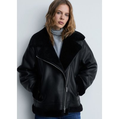 Veste double face simili-cuir MANGO