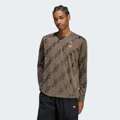Maillot Manches Longues Jacquard Trefoil adidas Originals