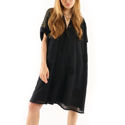 Robe droite courte broderie CLAIRE WILD