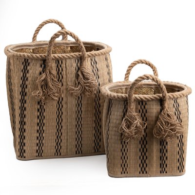 Set de 2 paniers corde loft tribal AMADEUS