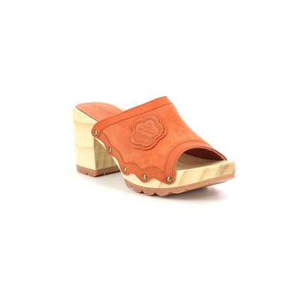 Mules cuir à talons en bois Kick Woodstock KICKERS