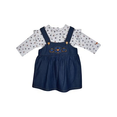 T shirt et robe en jean fanchon SUCRE D'ORGE
