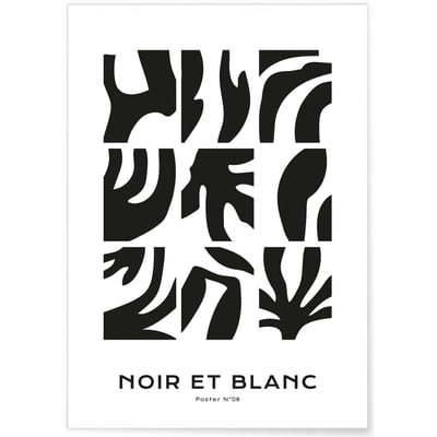 Affiche Noir et blanc L'AFFICHERIE