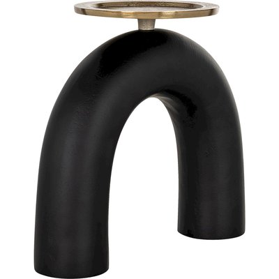 Bougeoir Livi Design Élégant Noir/Doré RECOLLECTION