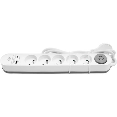 Multiprise 5 prises 16A+ port USB-C + interrupteur ESSENTIEL B