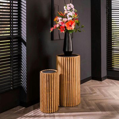 Sellette en bois d'acacia et ardoise (lot de 2) MELBOURNE PIER IMPORT
