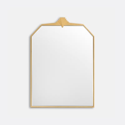 Oka Aged Brass 64 X 90cm Large Wall Mirror LA REDOUTE INTERIEURS