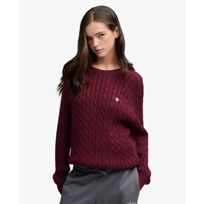 Pull Cable Knit coupe décontractée SUPERDRY