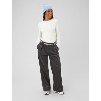 Pantalon large en velours BZB