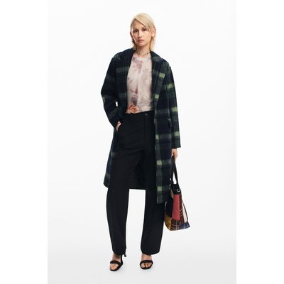 Desigual - Manteau long à carreaux DESIGUAL