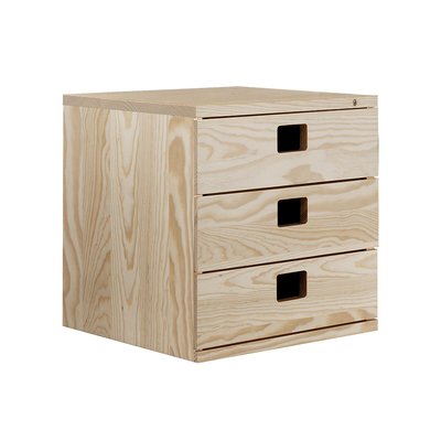 Drawer 3 units in massive pine EUROPE & NATURE 