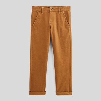 Pantalon chino uni en coton MONOPRIX