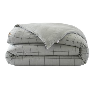 Housse de couette en double gaze de coton Gaia match EDEN