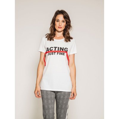 T-shirt Col Rond Message Friz DONA LISA