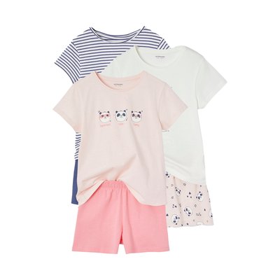 Lot de 3 pyjashorts panda VERTBAUDET