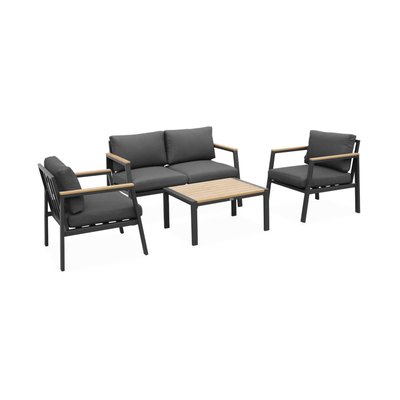 Salon de jardin aluminium et polywood 4 places CASORIA SWEEEK