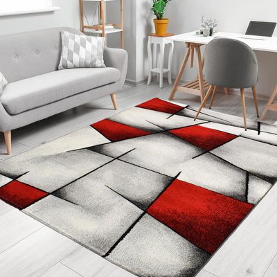 Tapis salon et chambre tissé motif géométrique TRIANGULA UN AMOUR DE TAPIS