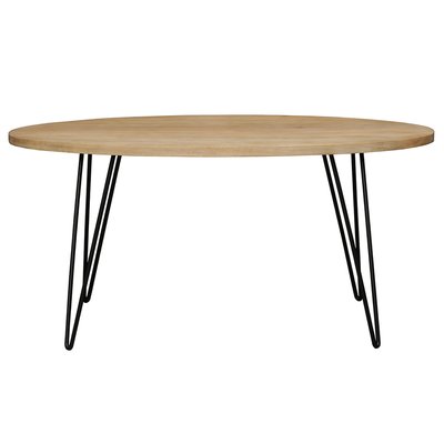 Table à manger ovale en bois manguier massif L160 cm VIBES MILIBOO